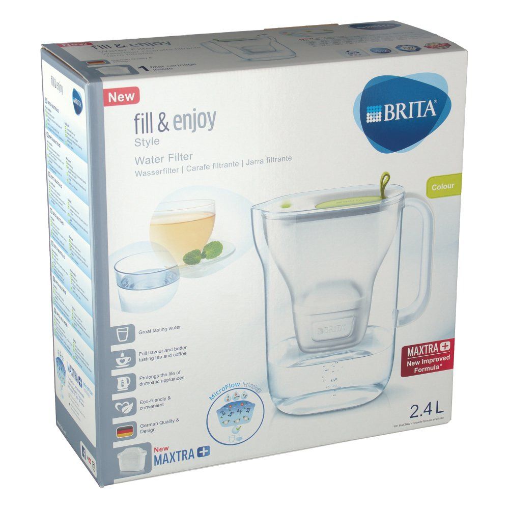 BRITA® fill & enjoy Style Wasserfilter 2,4 Liter lime