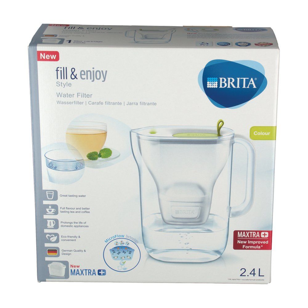BRITA® fill & enjoy Style Wasserfilter 2,4 Liter lime