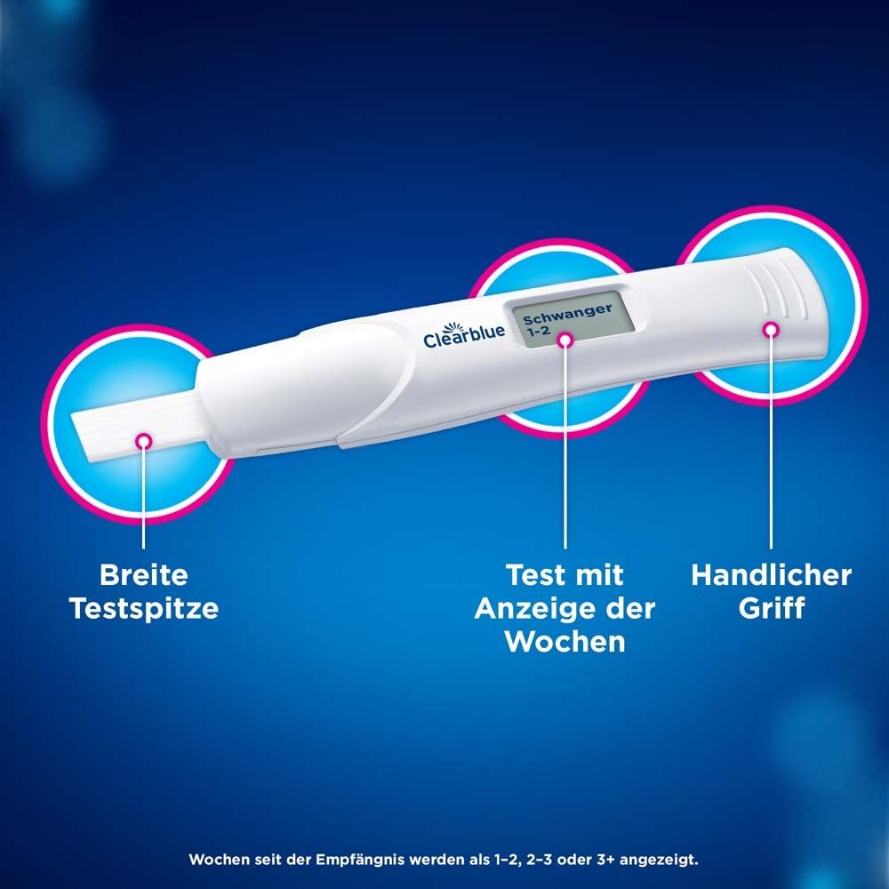 Clearblue® Schwangerschaftstest mit Wochenbestimmung