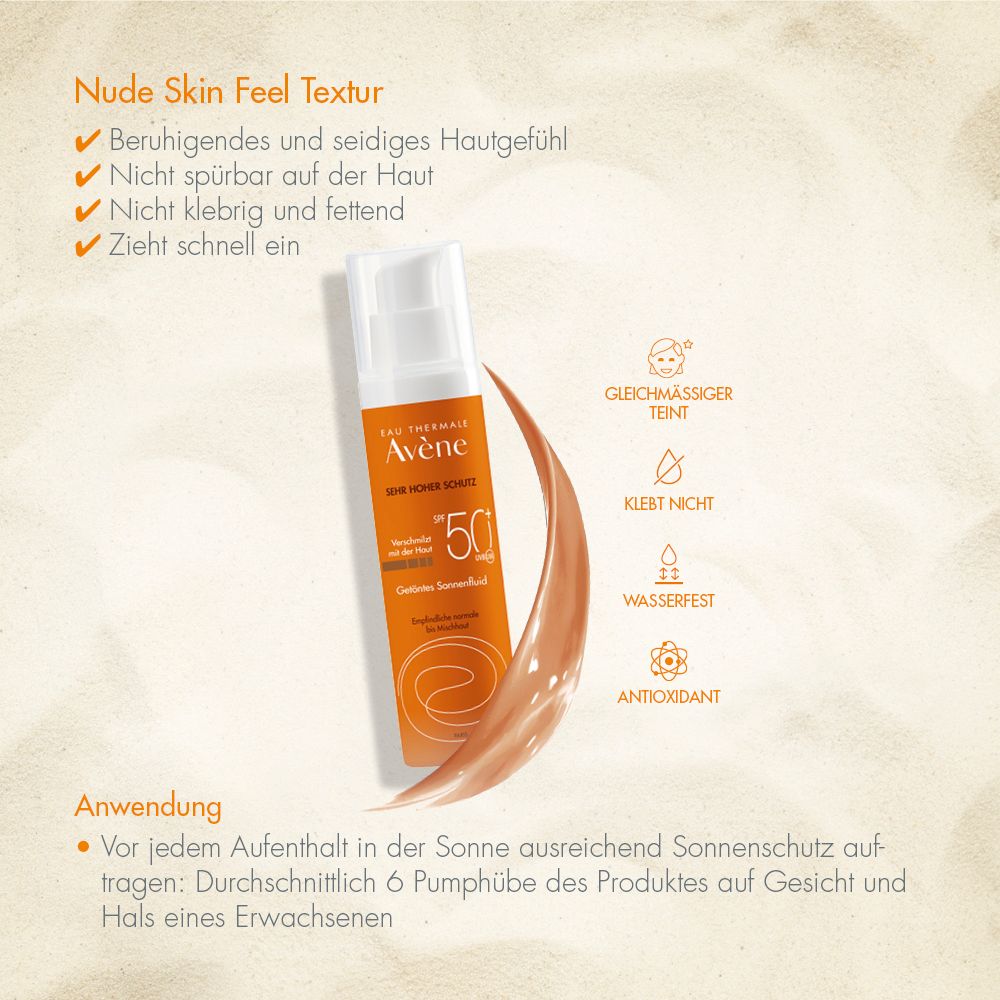 Avène Getöntes Sonnenfluid SPF 50+