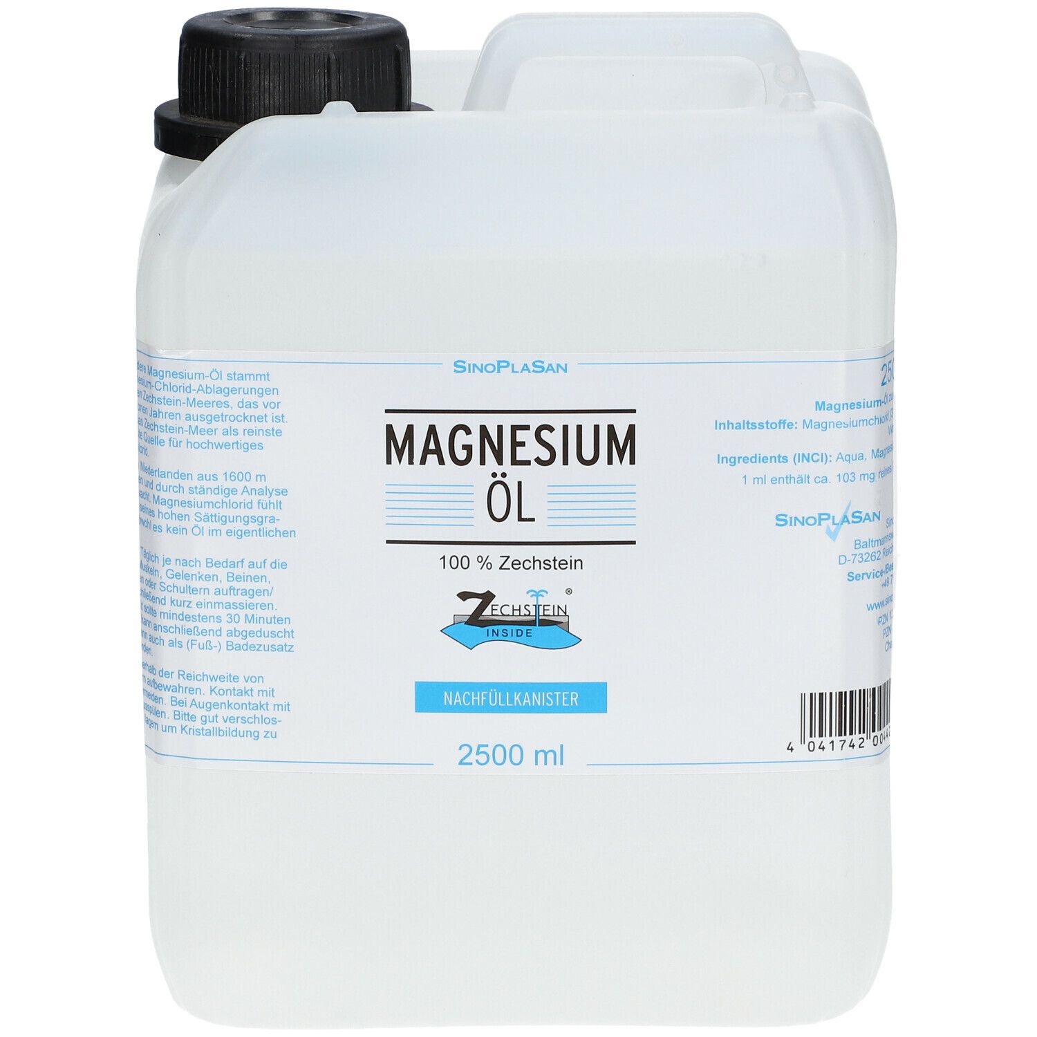 Magnesium-Öl 100 % Zechstein 2500 ml 