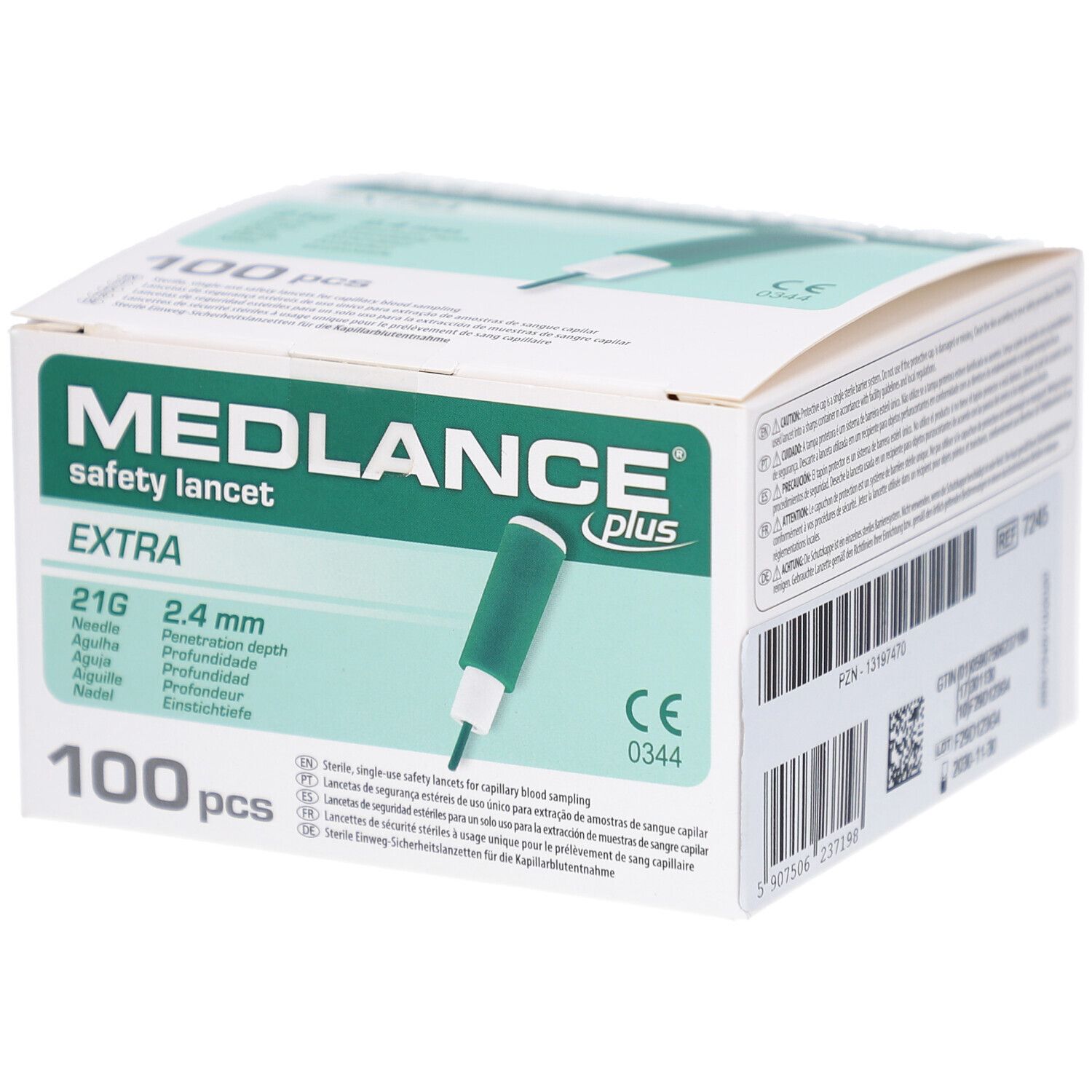 MEDLANCE plus Extra Sicherheitslanzetten 21 G 2,4 mm