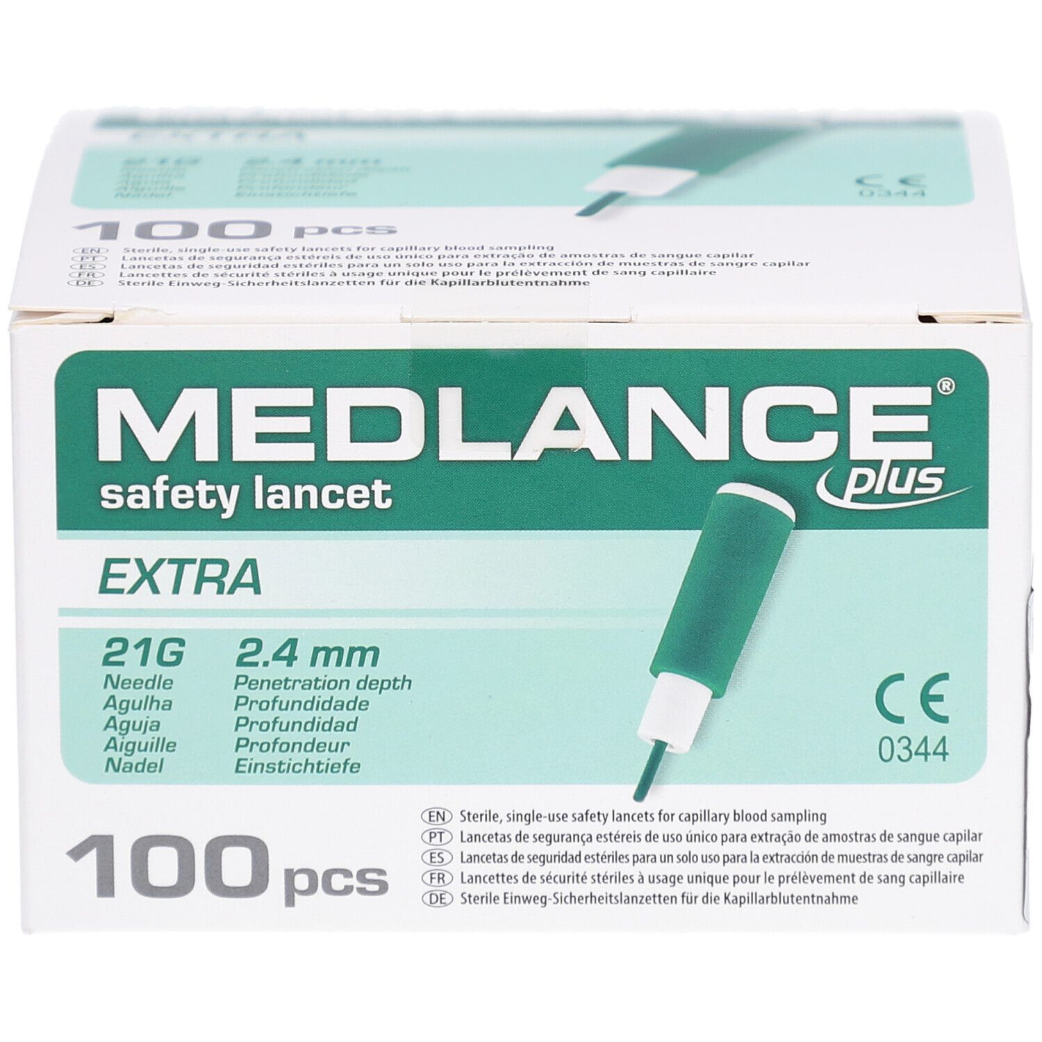 MEDLANCE plus Extra Sicherheitslanzetten 21 G 2,4 mm