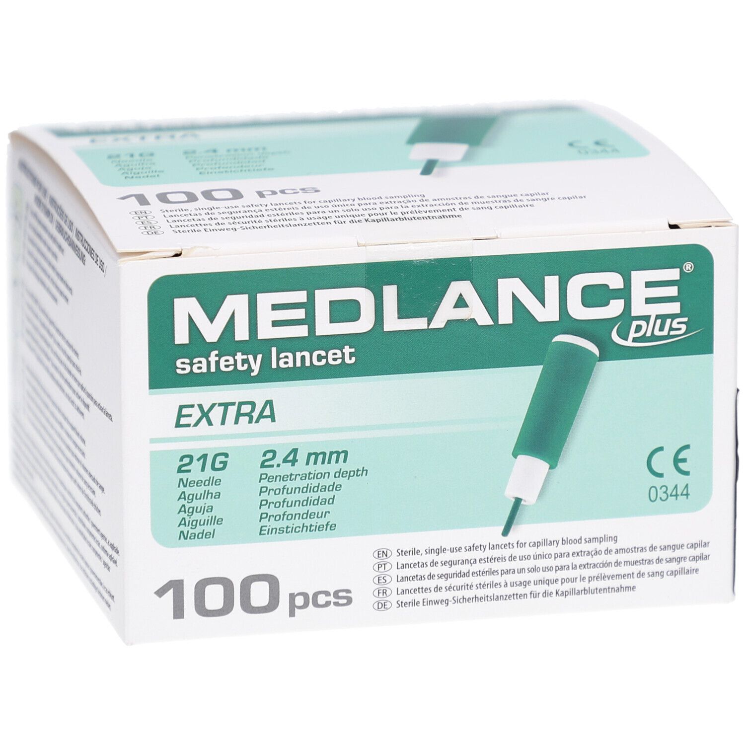 MEDLANCE plus Extra Sicherheitslanzetten 21 G 2,4 mm