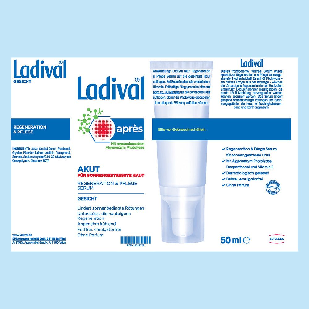 Ladival® Akut Après Beruhigungs-Serum für sonnengestresste Gesichtshaut