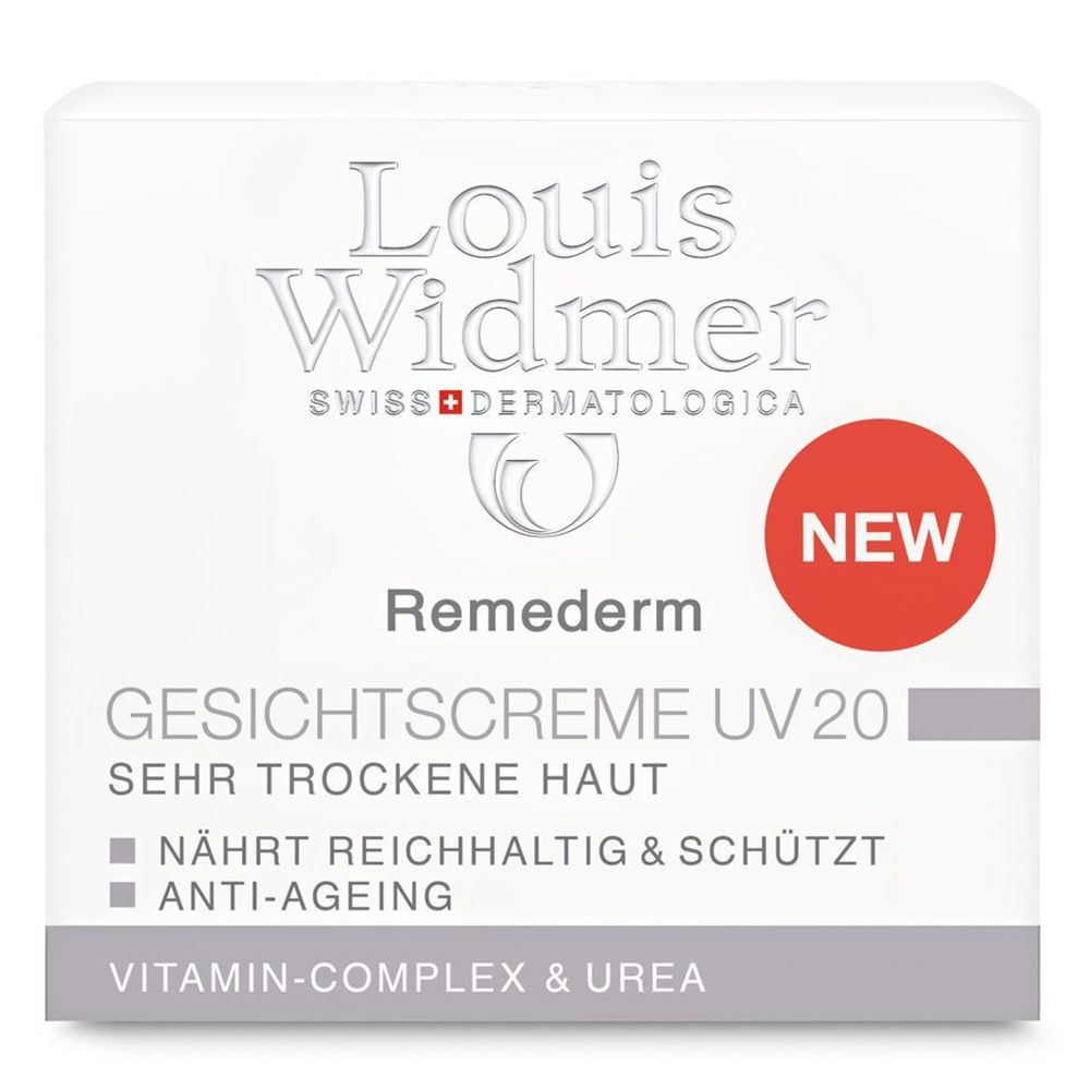 Louis Widmer Remederm Gesichtscreme UV 20 leicht parfümiert