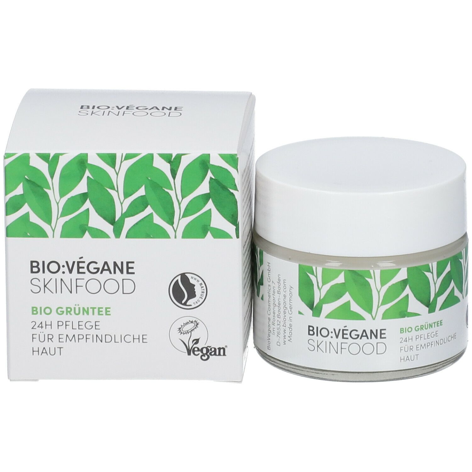 BIO VÉGANE SKINFOOD BIO GRÜNTEE 24h Pflege