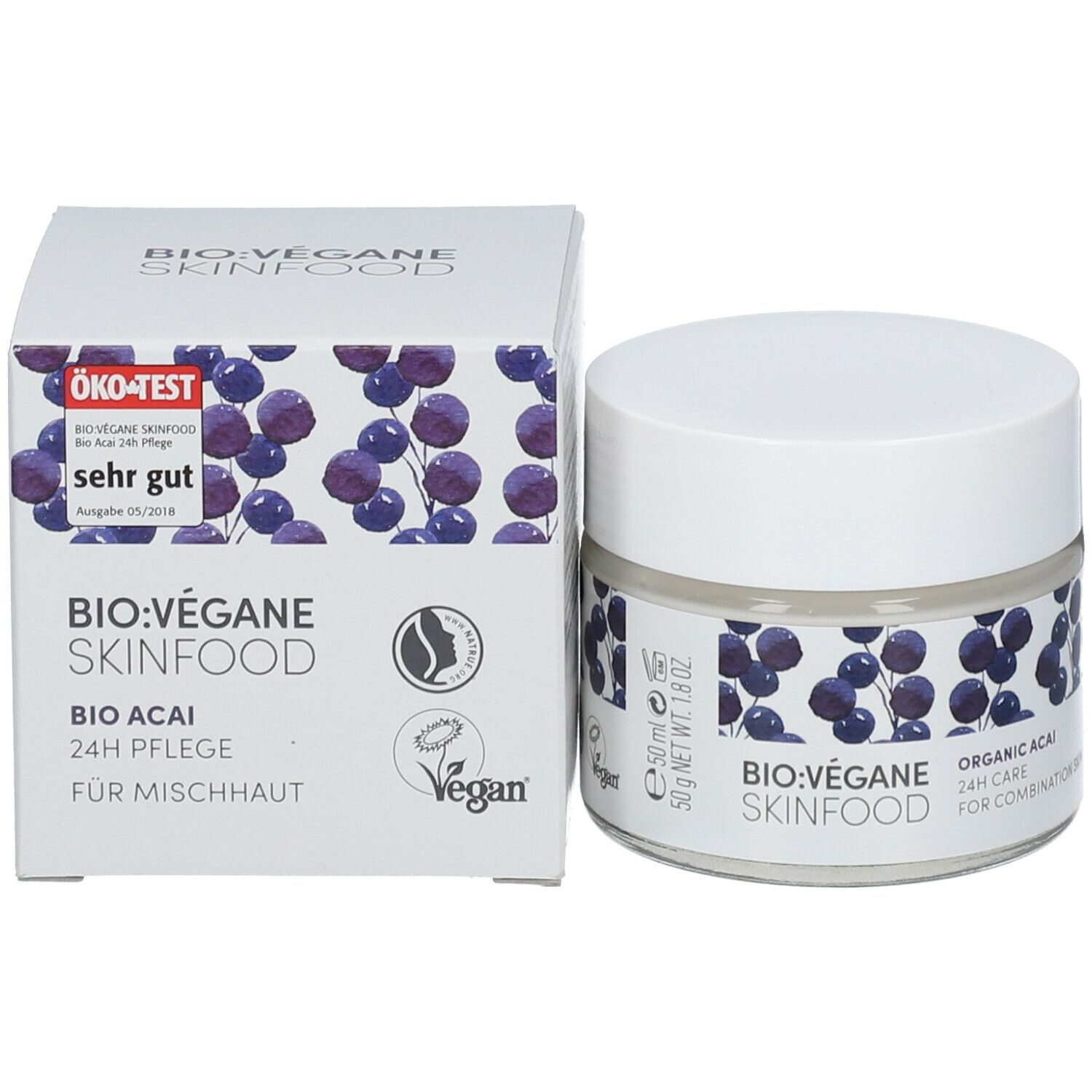 BIO VÉGANE SKINFOOD BIO ACAI 24h Pflege