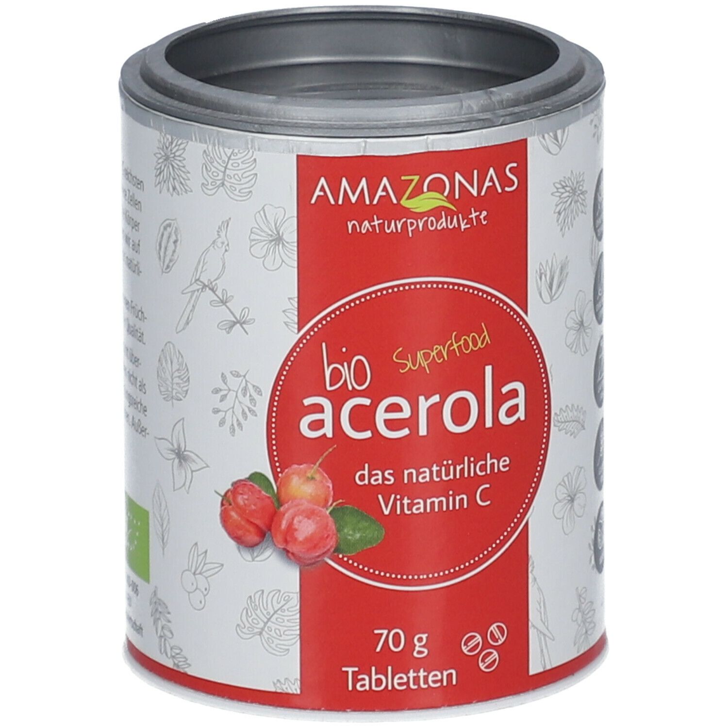 Acerola 100 % Bio natürliches Vitamin C Lutschtabletten