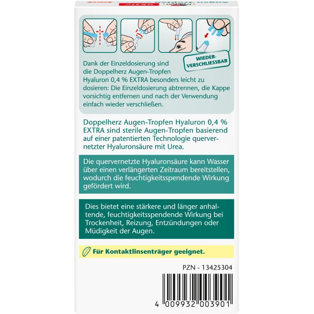 Doppelherz® Augentropfen Hyaluron 0,4 % Extra