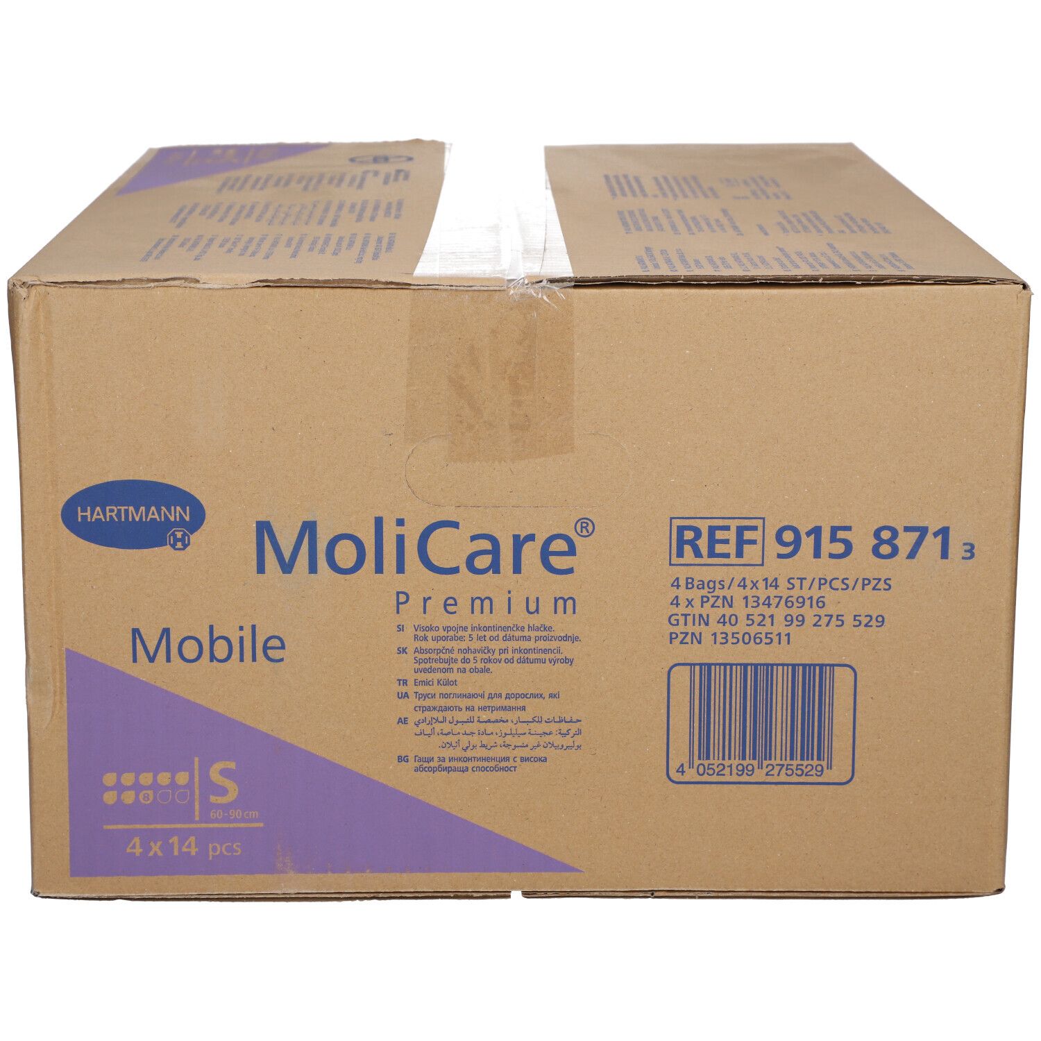 MoliCare Premium Mobile 8 Tropfen Gr. S ist eine Einweghose, bei der Einlage und Höschen in einem Produkt vereint sind