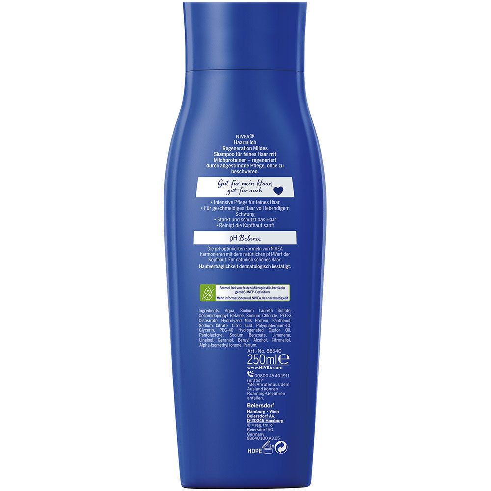 NIVEA® Haarmilch Pflegeshampoo Feine Haarstruktur