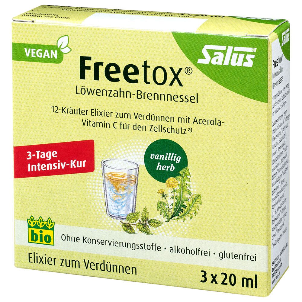 Salus® Freetox® Löwenzahn-Brennnessel 12-Kräuter-Elixier zum Verdünnen