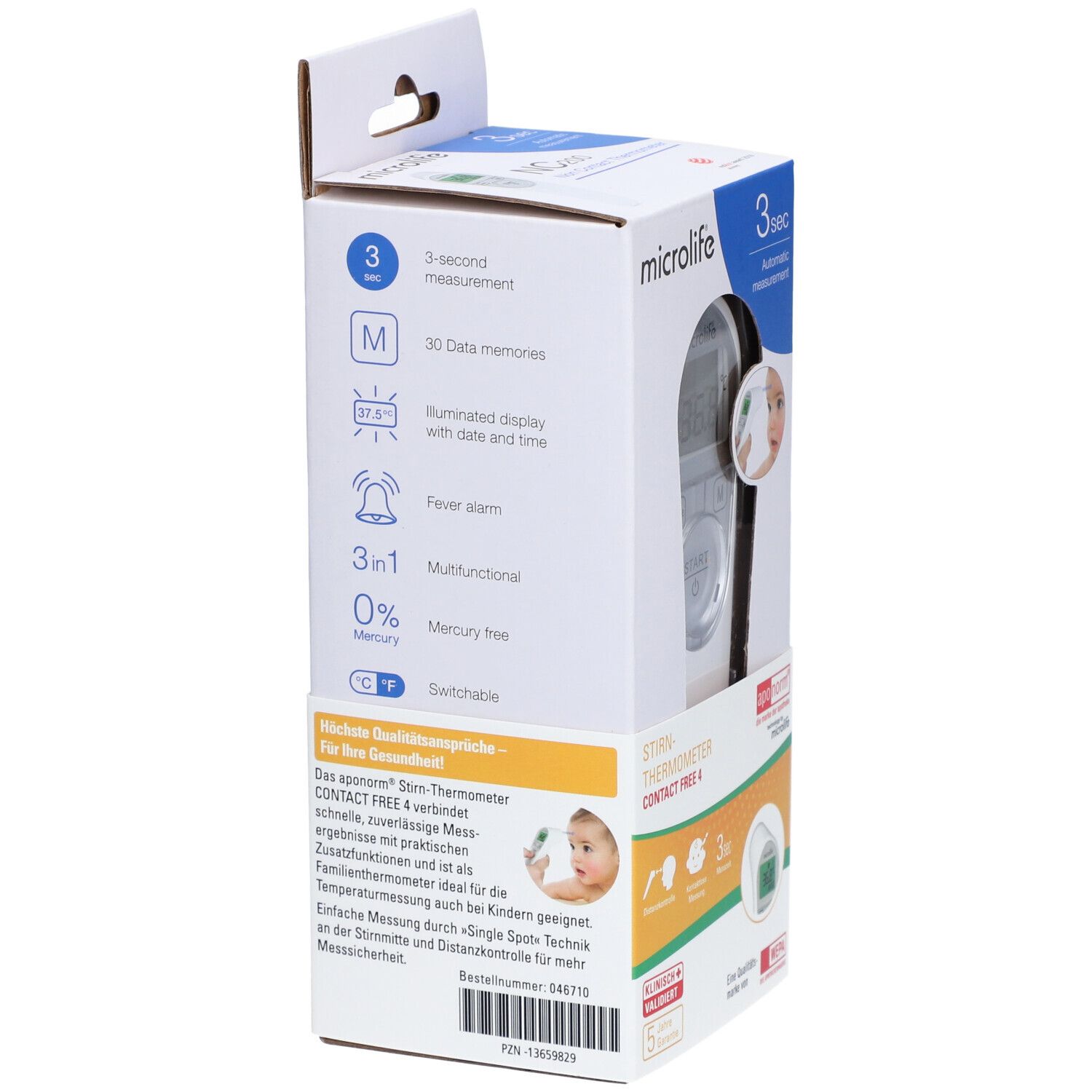 aponorm® Fieberthermometer Stirn Contact-Free 4