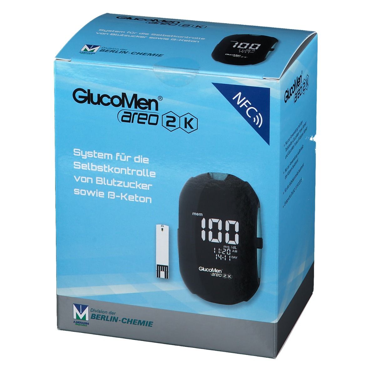 GlucoMen® areo 2K Blutzucker Set mg/dl