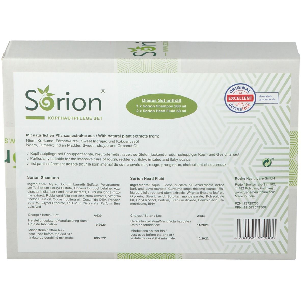 Sorion® Shampoo & 2x Sorion® Head Fluid Set