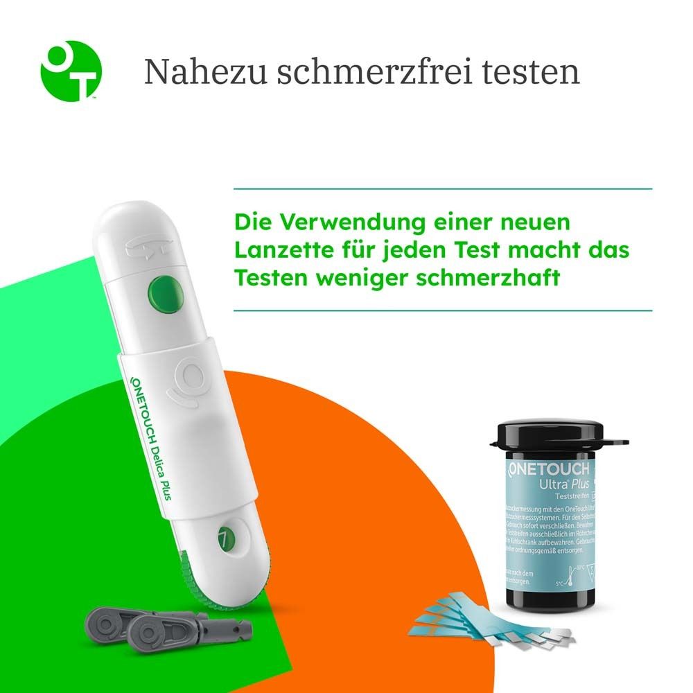 OneTouch Ultra® Plus  Blutzuckerteststreifen zur Blutzucker-Messung bei Diabetes (Zucker-Krankheit)