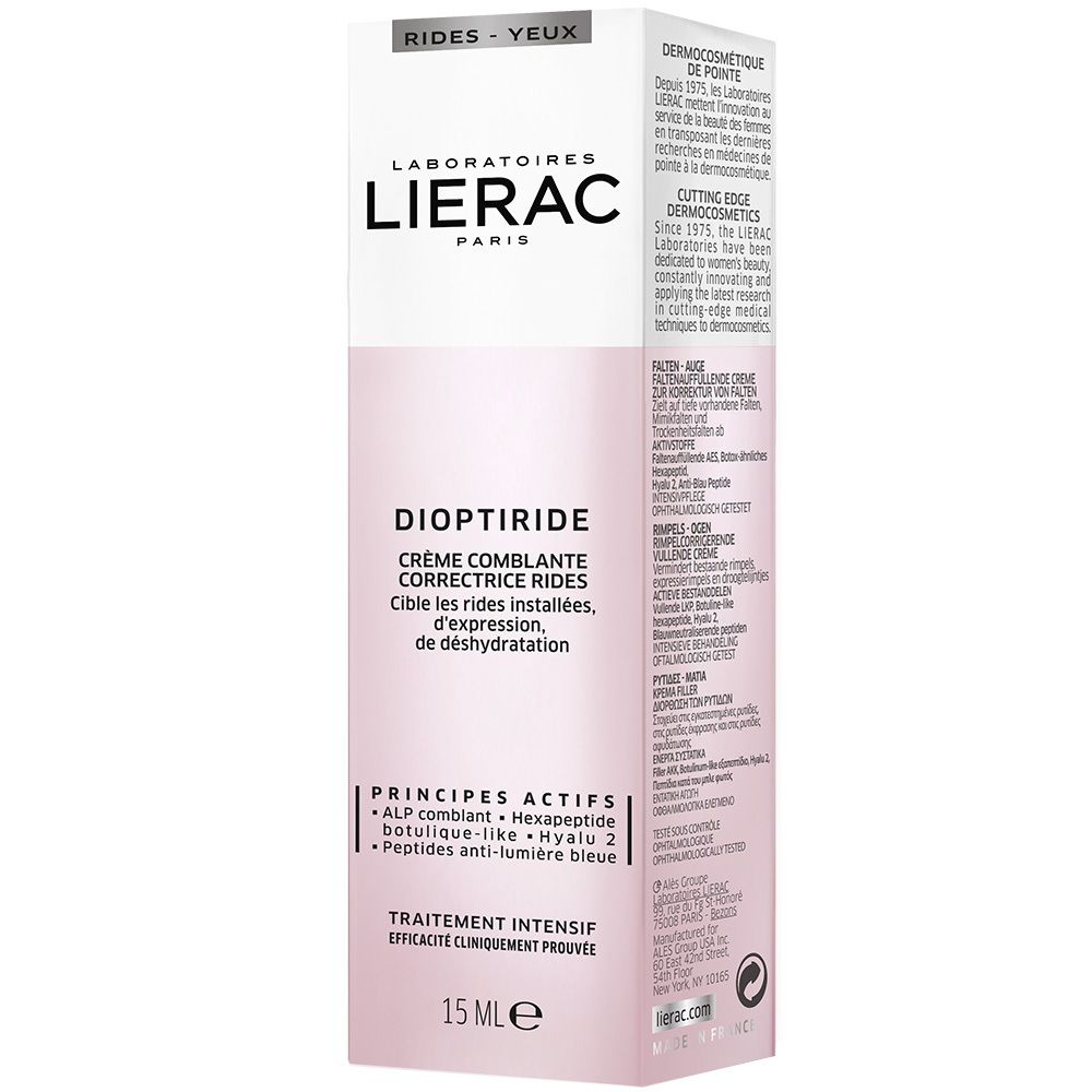 LIERAC DIOPTIRIDE Auffüllende Augencreme gegen Falten