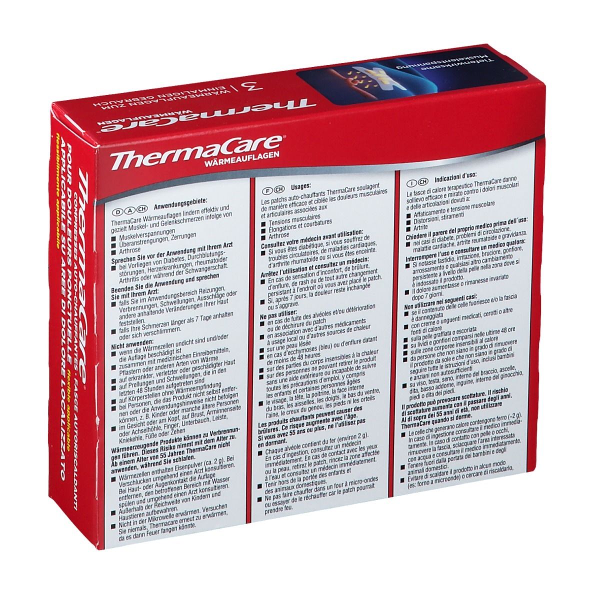 Thermacare 3 fasce autoriscaldanti flexible use –