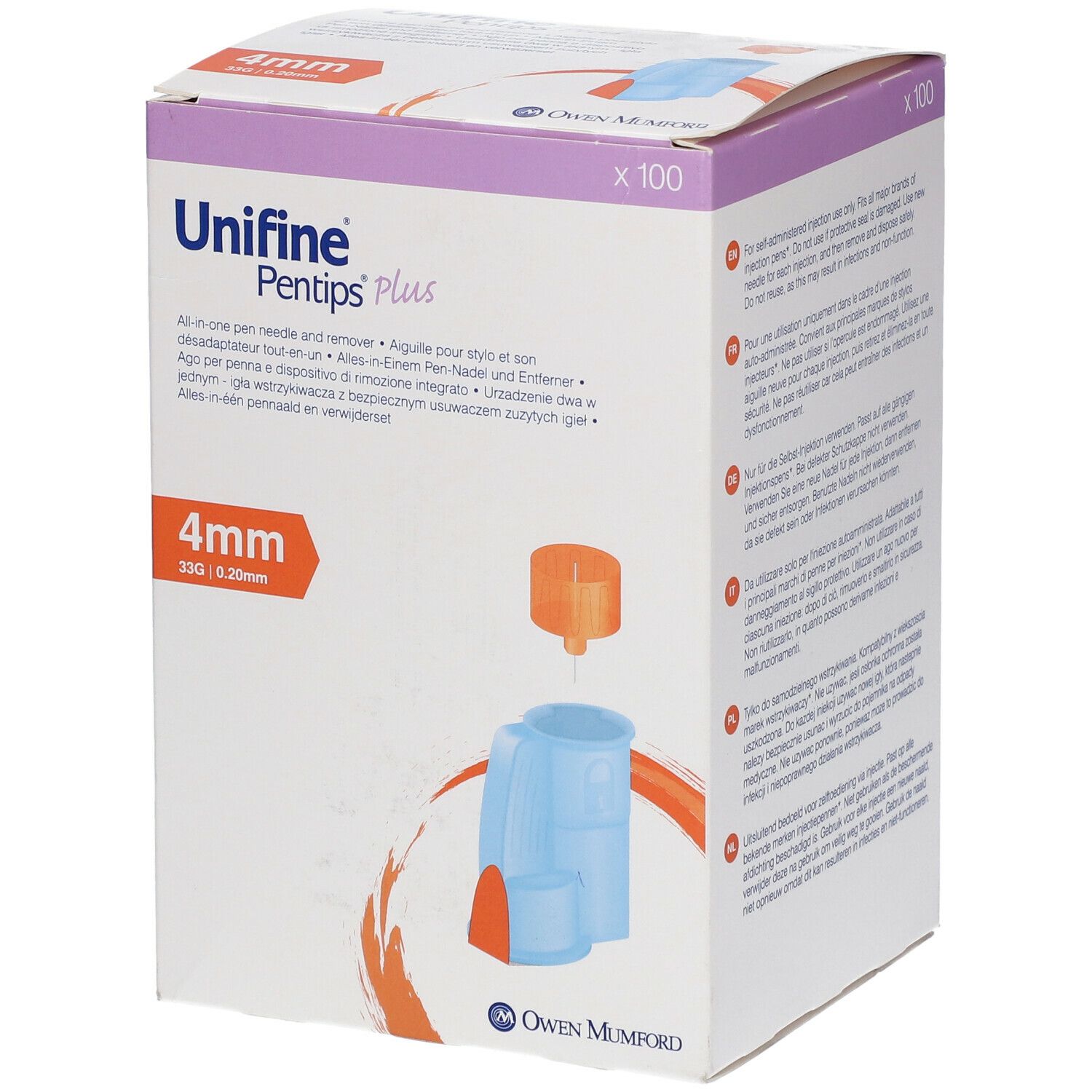 Unifine® Pentips® Plus 33 G 4 mm