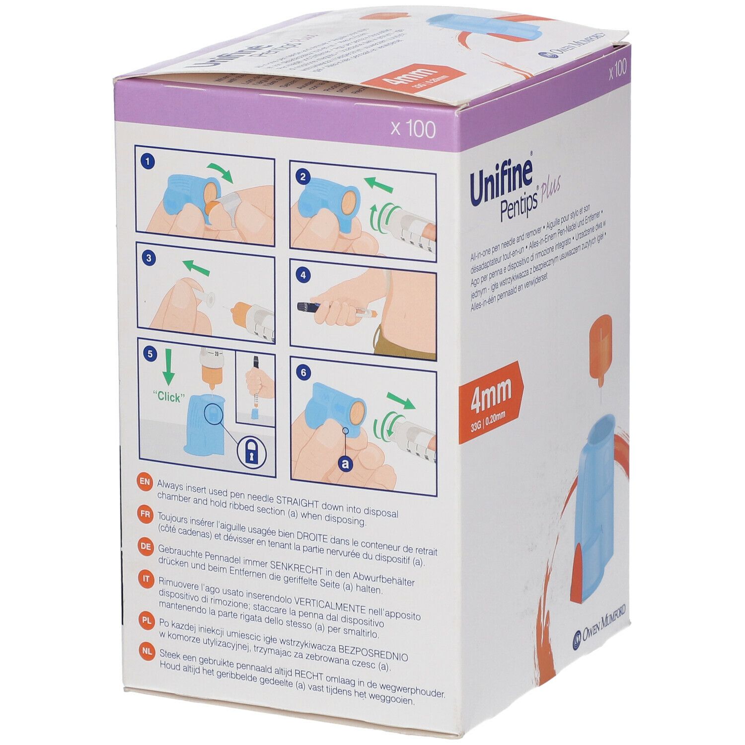 Unifine® Pentips® Plus 33 G 4 mm