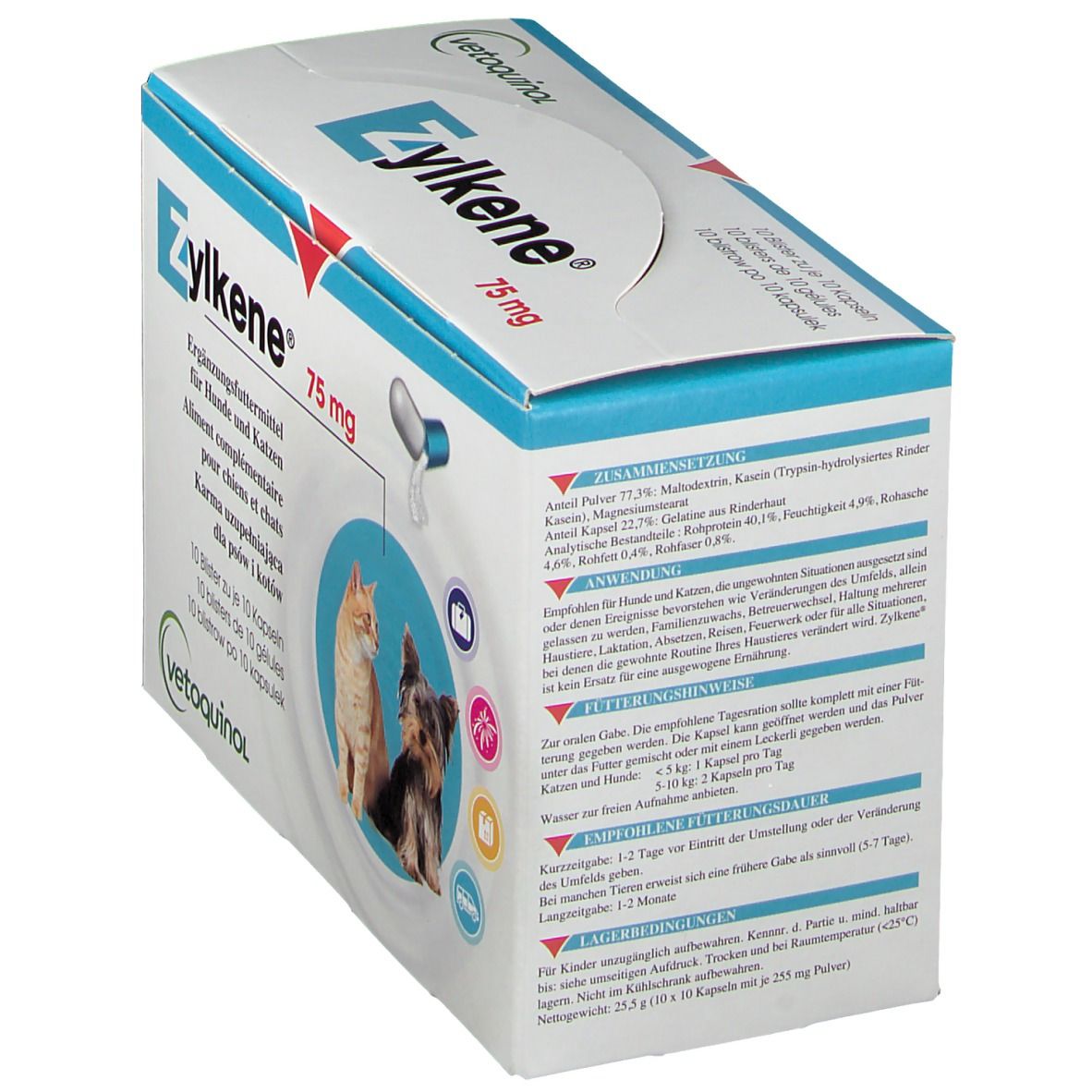 Zylkène® 75 mg für Hunde und Katzen