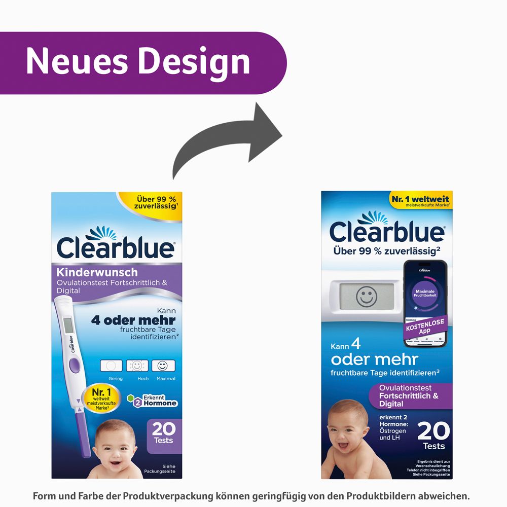 Clearblue Ovulationstest Fortschrittlich & Digital 20er