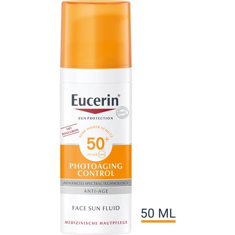 Eucerin® Photoaging Control Face Sun Fluid LSF 50 – hoher Sonnenschutz hilft gegen Photoaging und reduziert Falten sichtbar