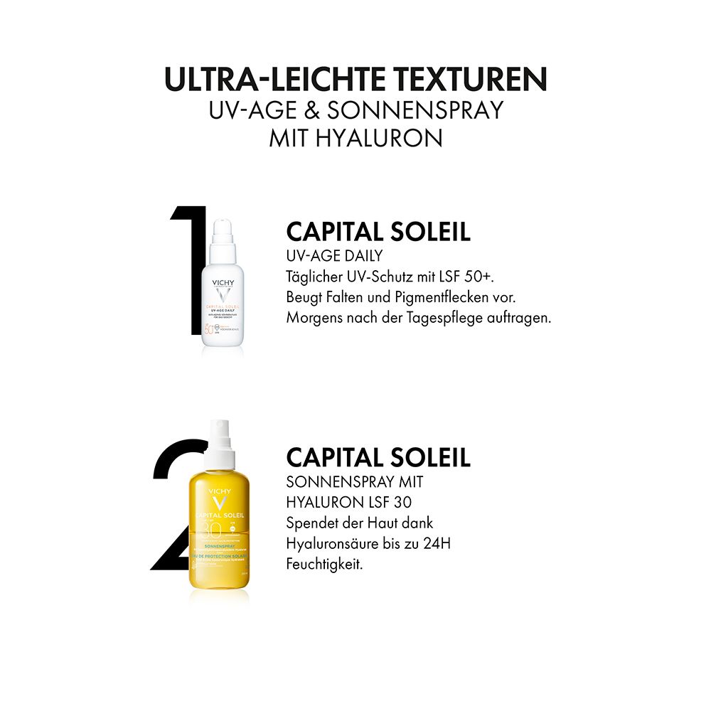 Vichy CAPITAL SOLEIL Sonnenspray mit Hyaluron LSF 30