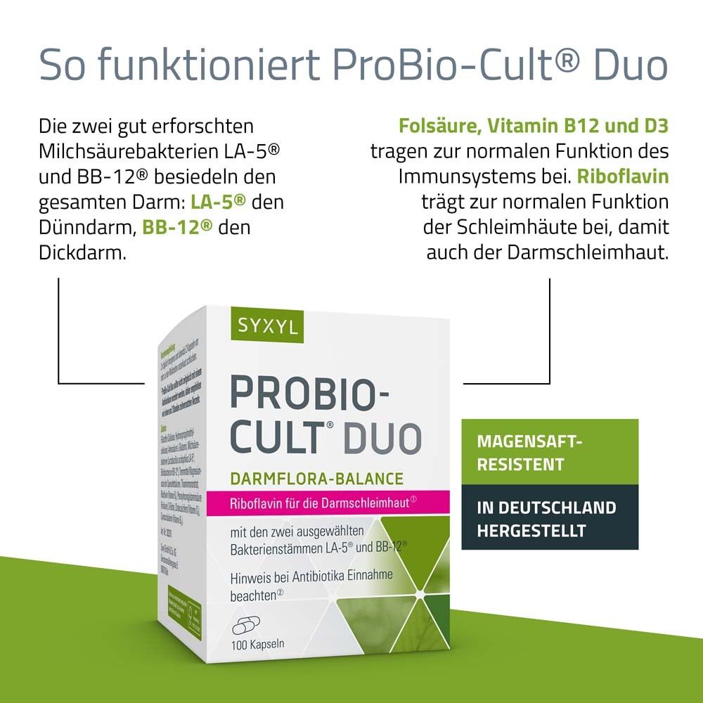 SYXYL PROBIO-CULT® DUO zurtäglichen Darmpflege