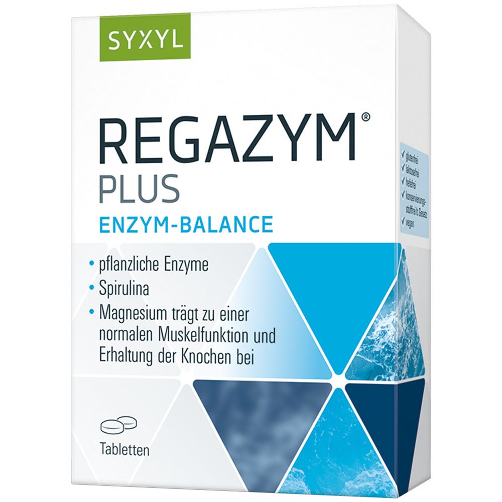 SYXYL REGAZYM® PLUS zur ernährungsphysiologisch sinnvollen Unterstützung für den gesamten Organismus.