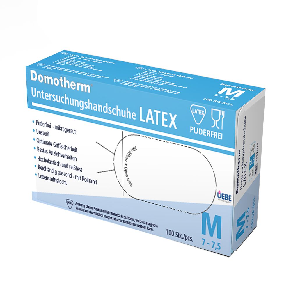 Domotherm® Untersuchungshandschuhe Latex M