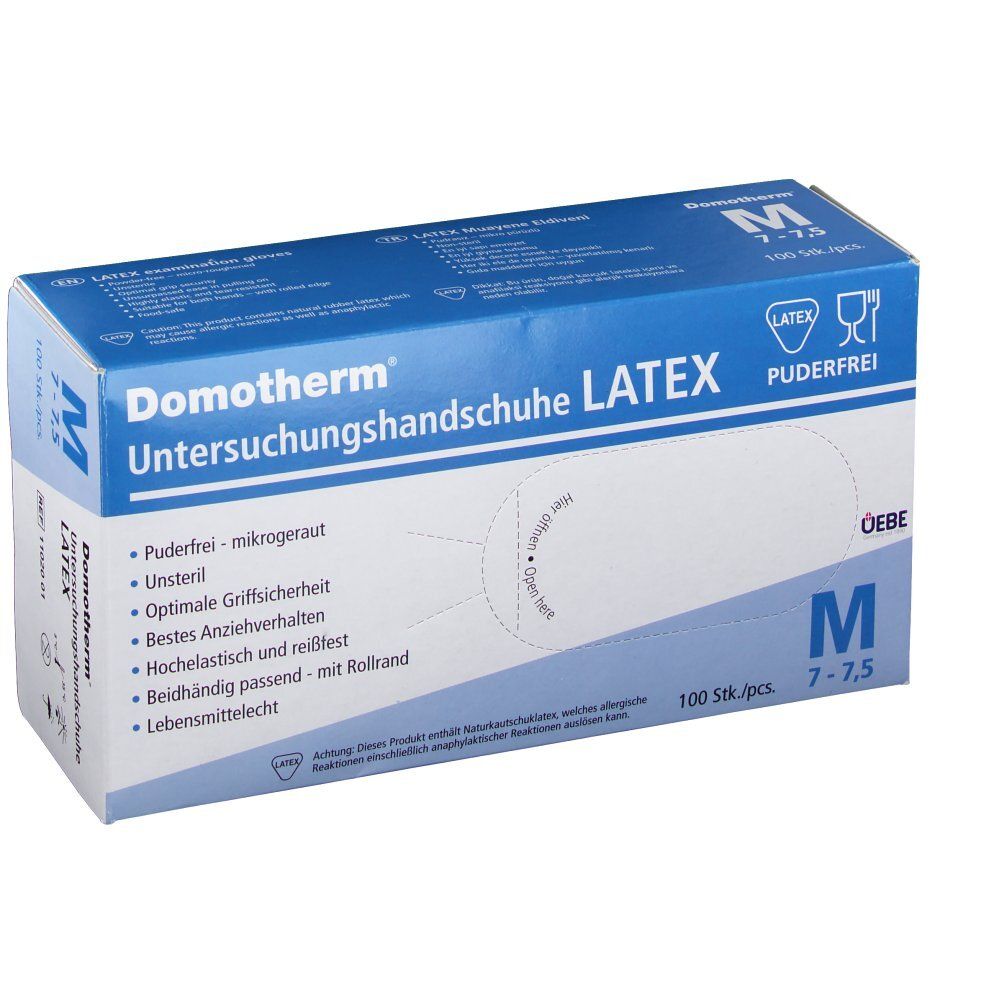 Domotherm® Untersuchungshandschuhe Latex M