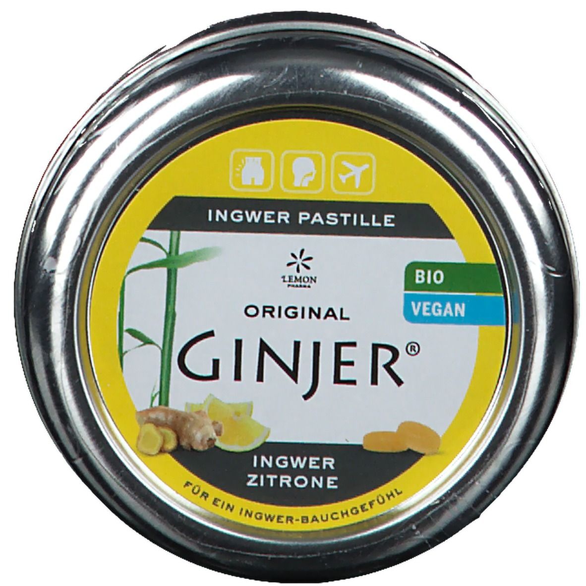 Ingwer GINJER Bio-Pastille Zitrone