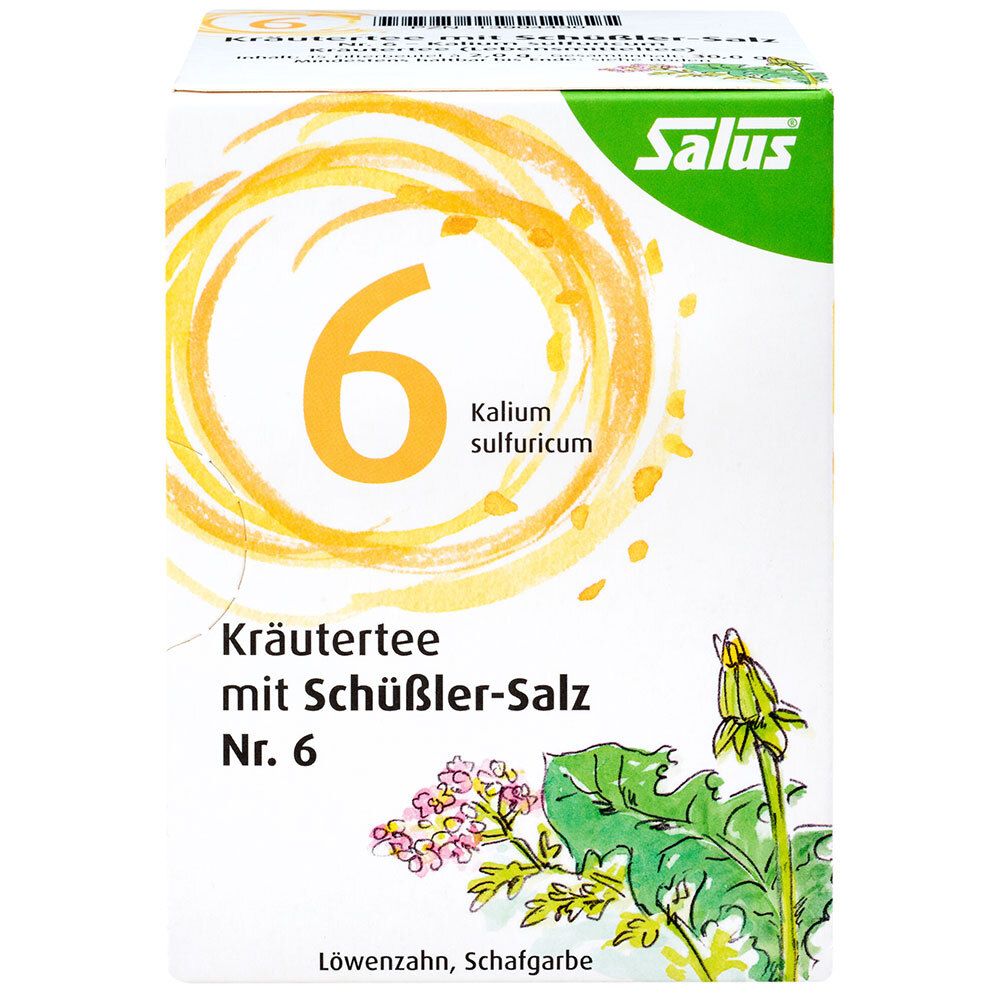 Salus® Kräutertee mit Schüßler-Salz Nr. 6 Kalium sulfuricum