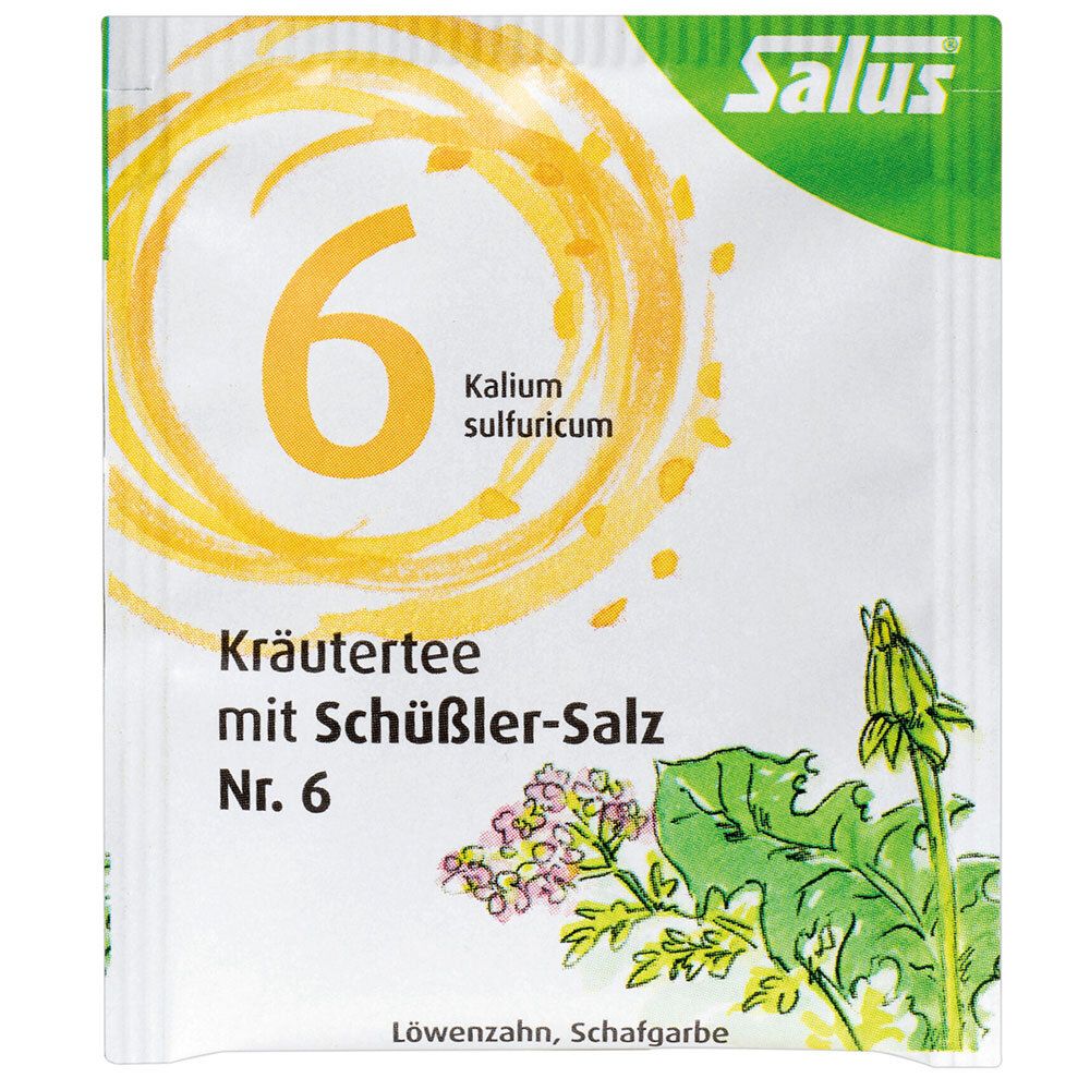 Salus® Kräutertee mit Schüßler-Salz Nr. 6 Kalium sulfuricum