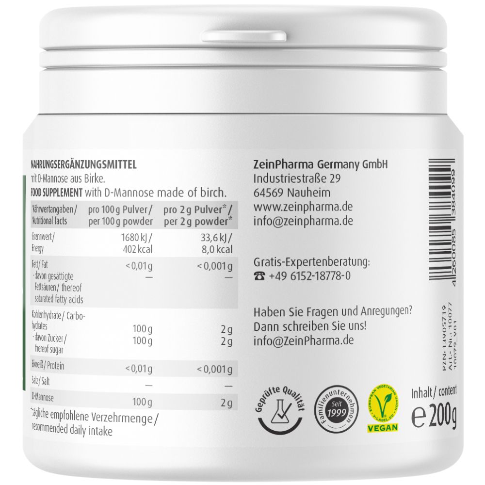 ZeinPharma® Natural D Mannose Pulver