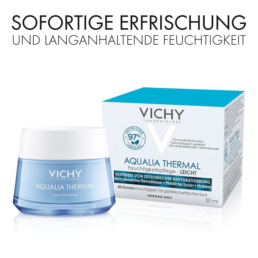 Vichy AQUALIA THERMAL Leichte Feuchtigkeitspflege für normale bis trockene Haut