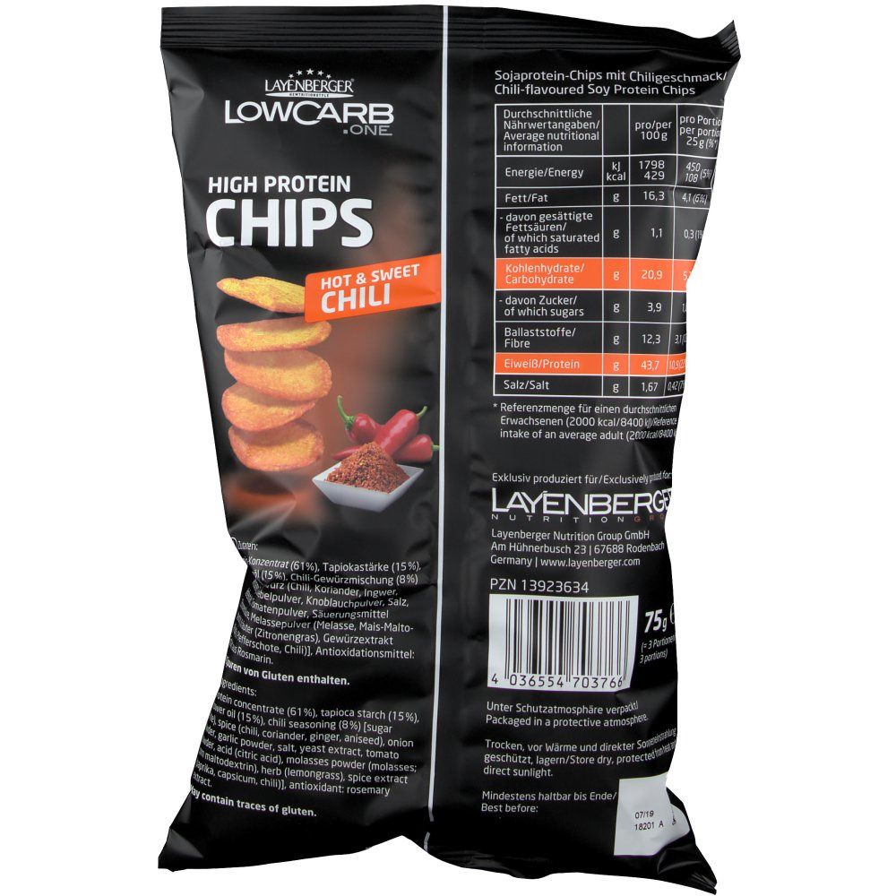 LAYENBERGER® High Protein Chips Hot&Sweet Chili
