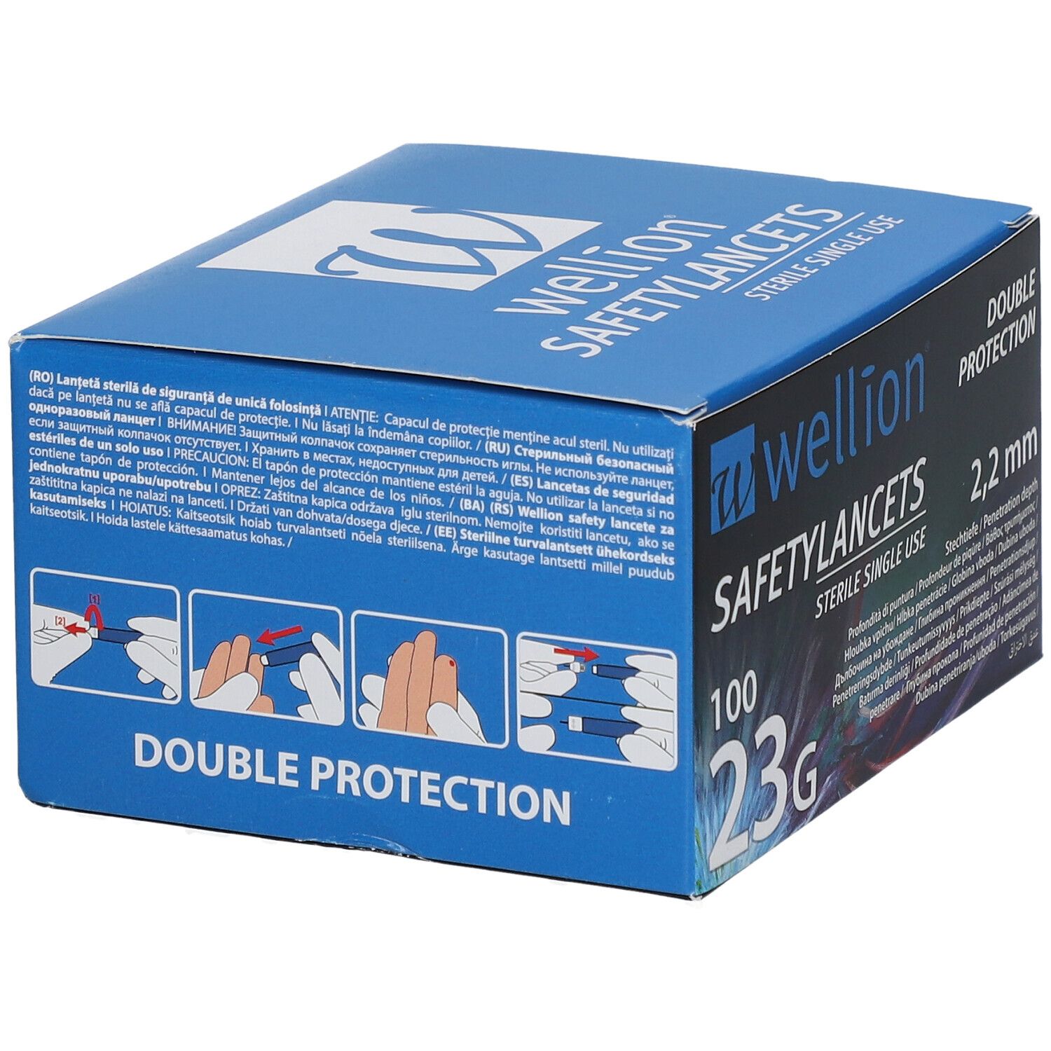Wellion® Safetylancets steril 2,2 mm 23 G