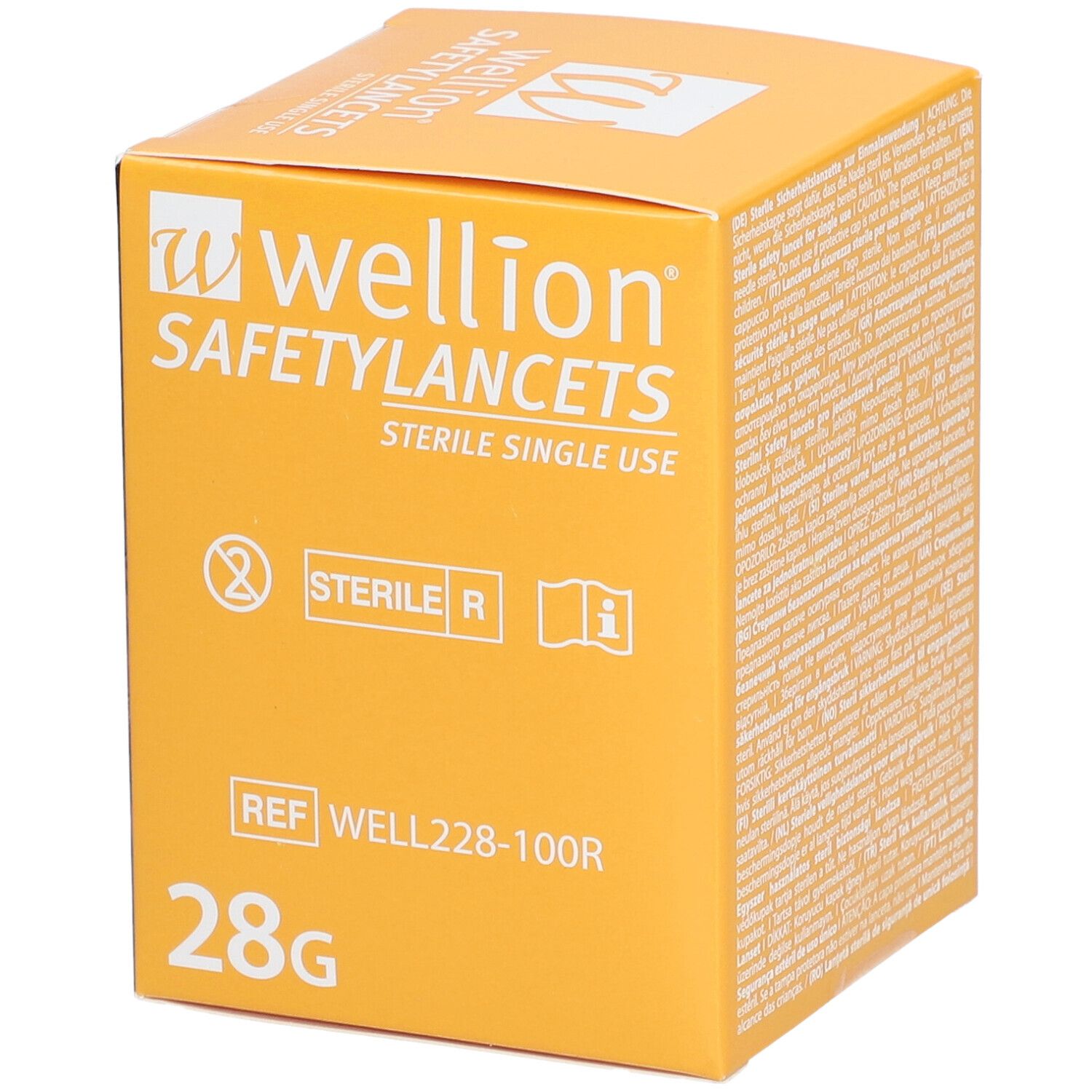 Wellion Safetylancets 28 G 1,5 mm