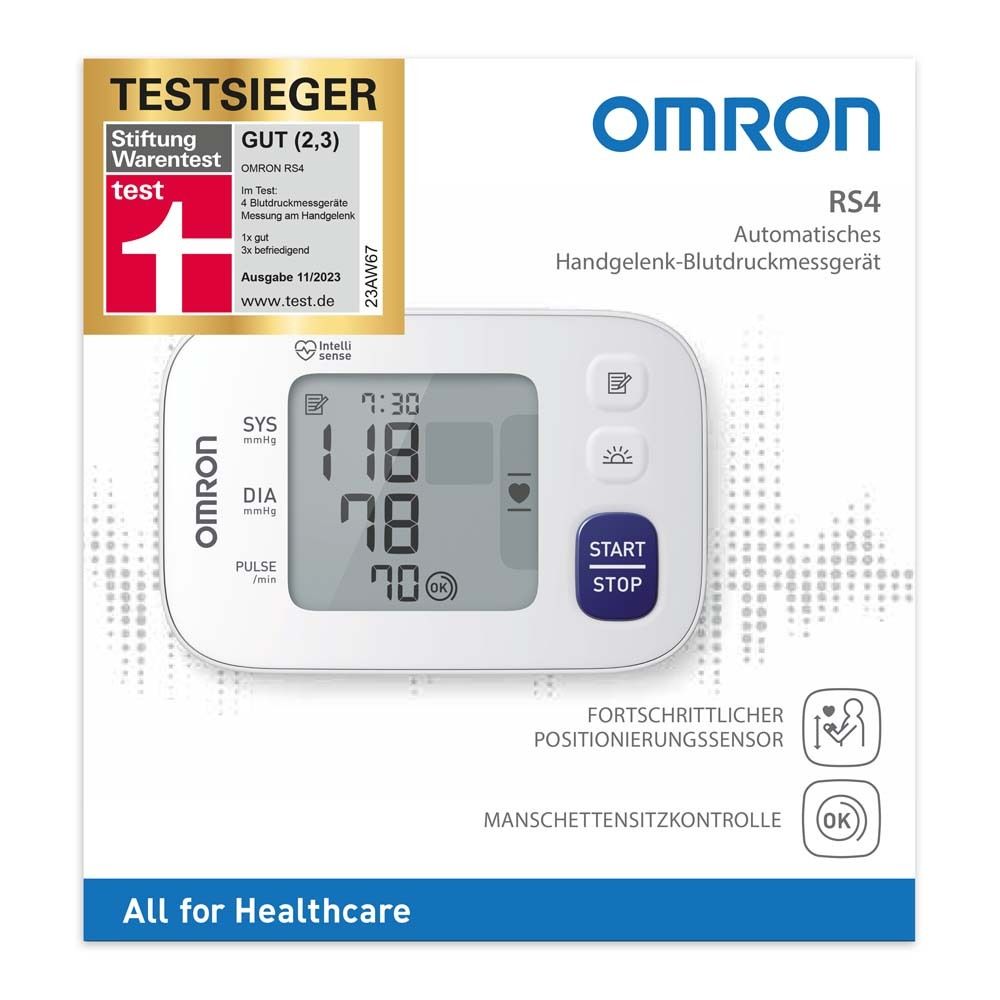 OMRON RS4 Handgelenk-Blutdruckmessgerät