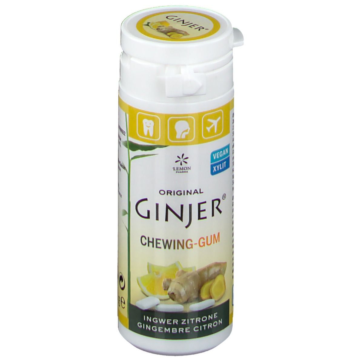 Original GINJER® Kaugummis Ingwer-Zitrone