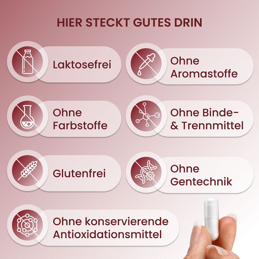 PlantoCaps Gluco 3.0 Verpackung mit Apfel und Maßband.