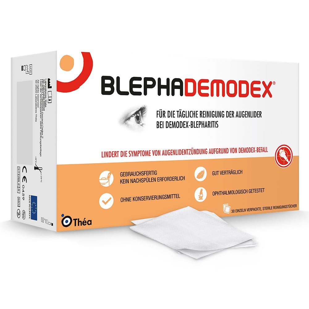 BLEPHADEMODEX sterile Reinigungstücher