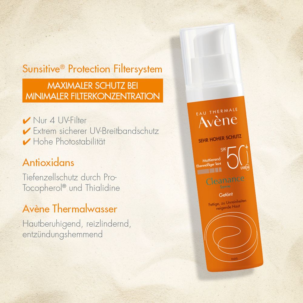 Avène Cleanance Sonne SPF 50+ Getönt