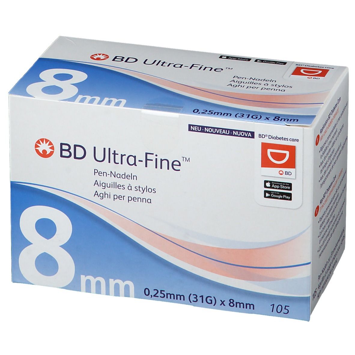 BD Micro-Fine Ultra™ 8 mm 31G