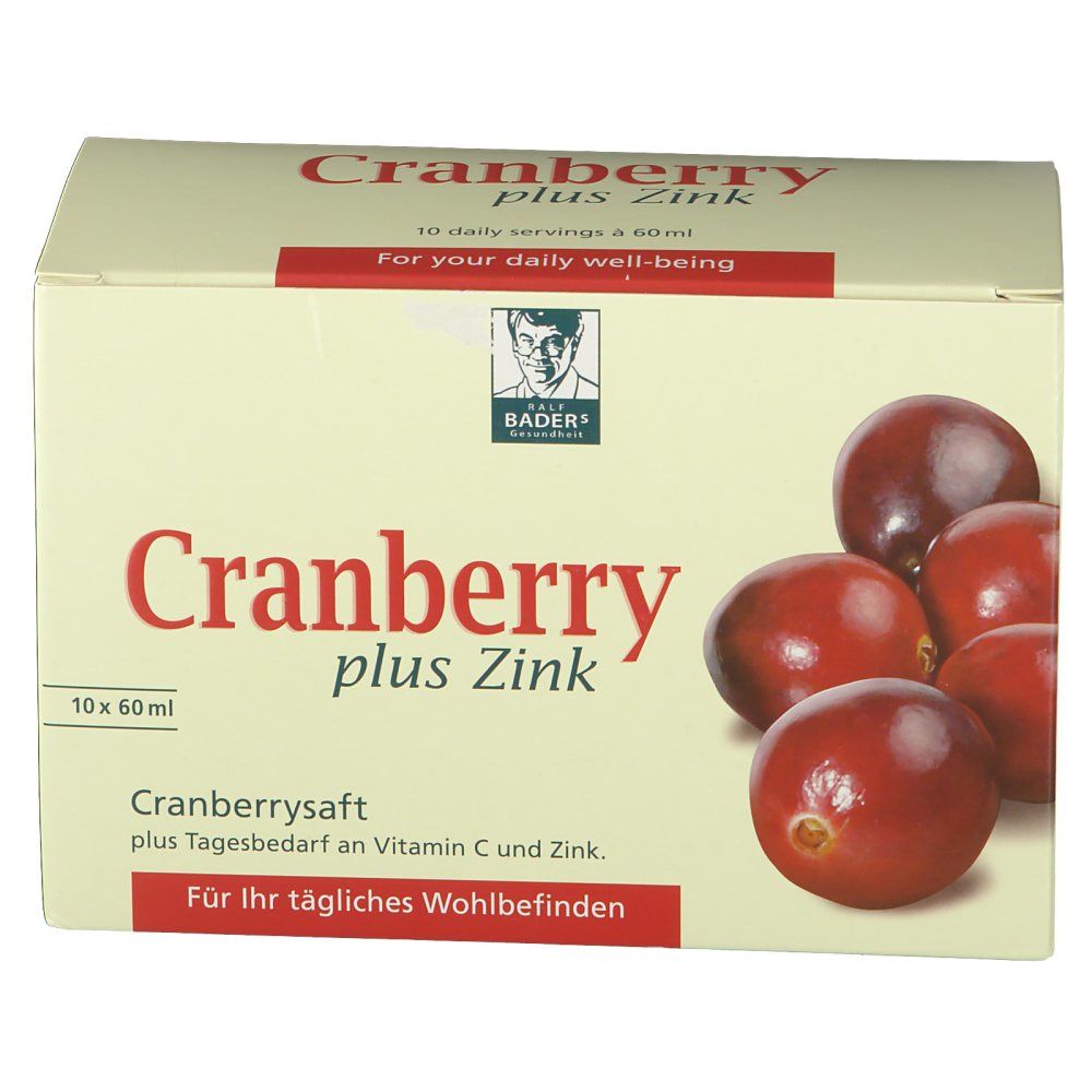 Cranberrysaft plus Zink