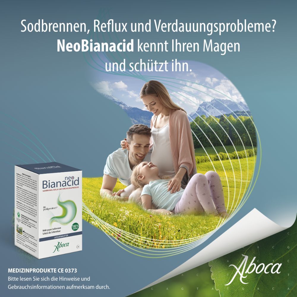 NeoBianacid Lutschtabletten gegen Sodbrennen, Reflux, Verdauungsprobleme Minzgeschmack