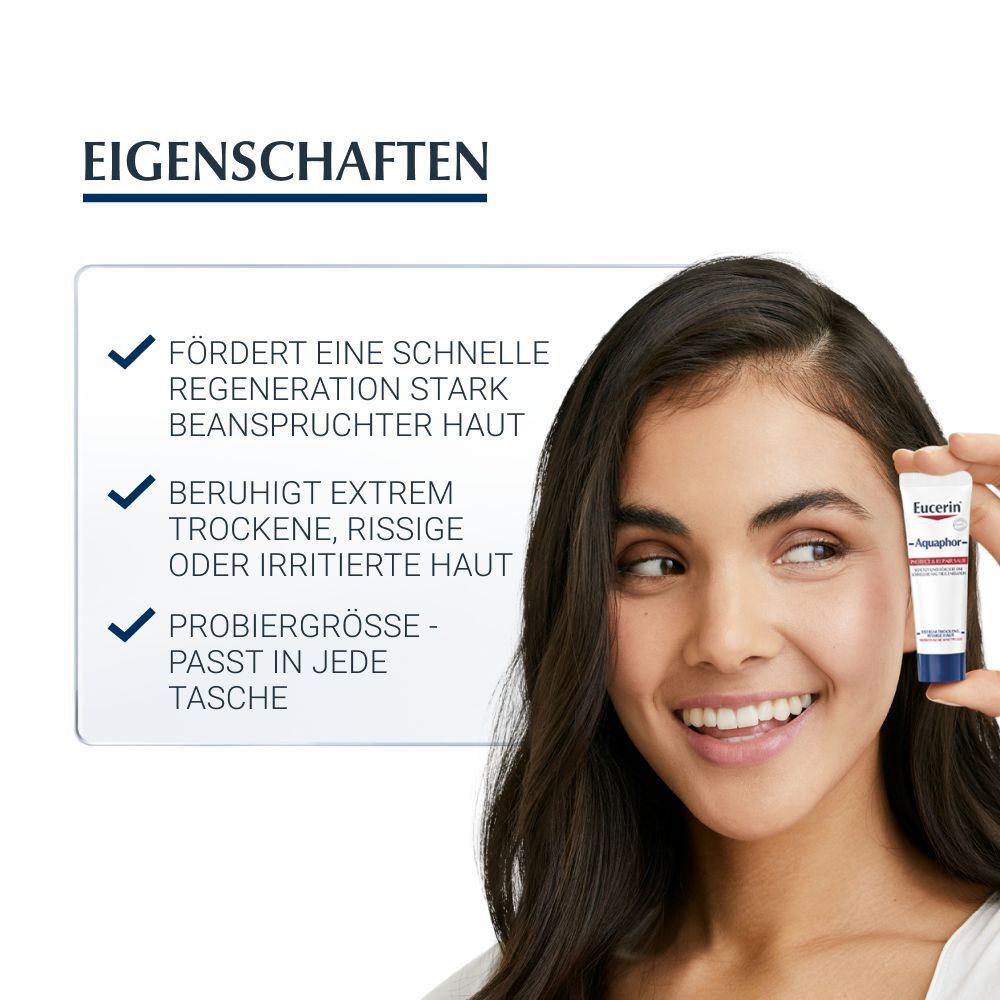 Eucerin Aquaphor Protect & Repair Salbe – Schützt & pflegt stark beanspruchte Haut – Unterstützt die Hautregeneration